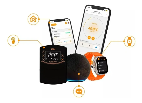 Controlador Digital de Temperatura Tholz TLZ Smart Wi-Fi