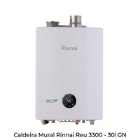Caldeira Mural Rinnai Reu 3300 - 30L GN 